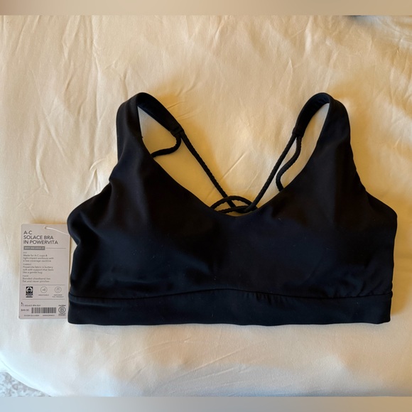 Athleta | Solace Bra Black Powervita NWT A-C - Picture 5 of 6